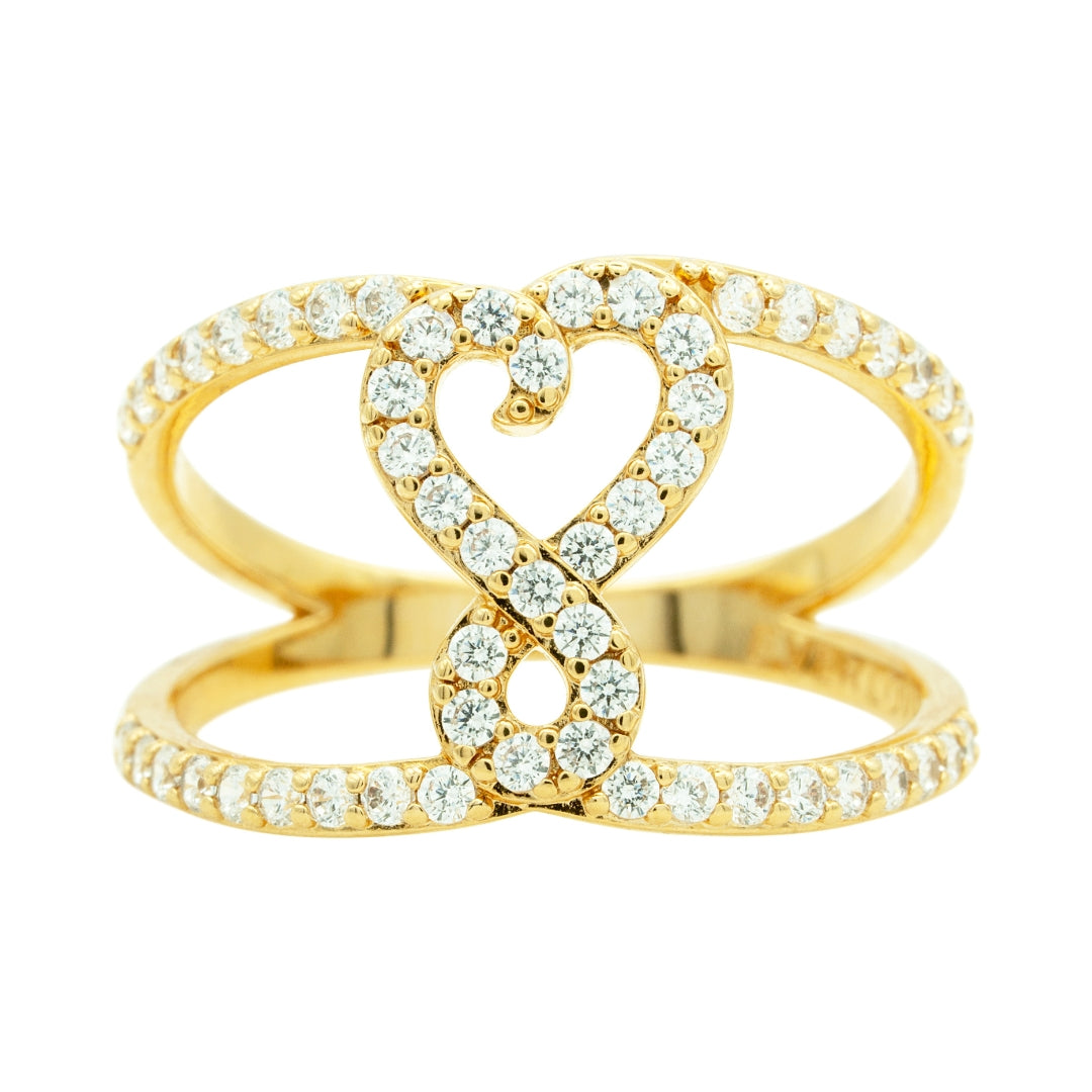 Bague Amour double rang