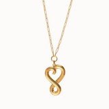 5 hearts love necklace