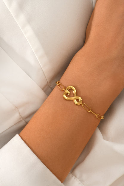 Bracelet Amour sur chaîne