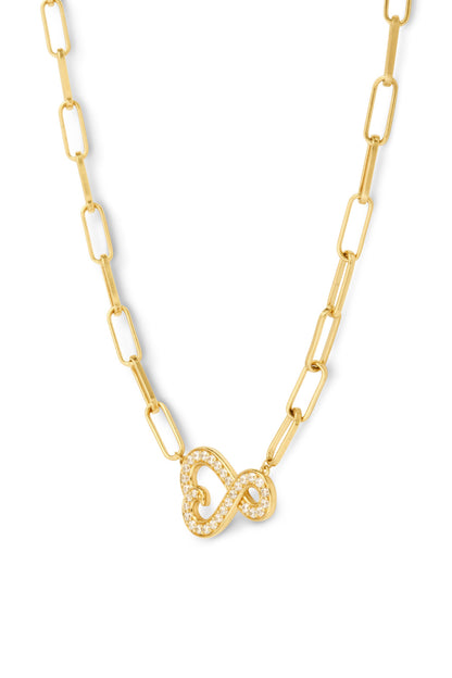 Collier Amour infini serti