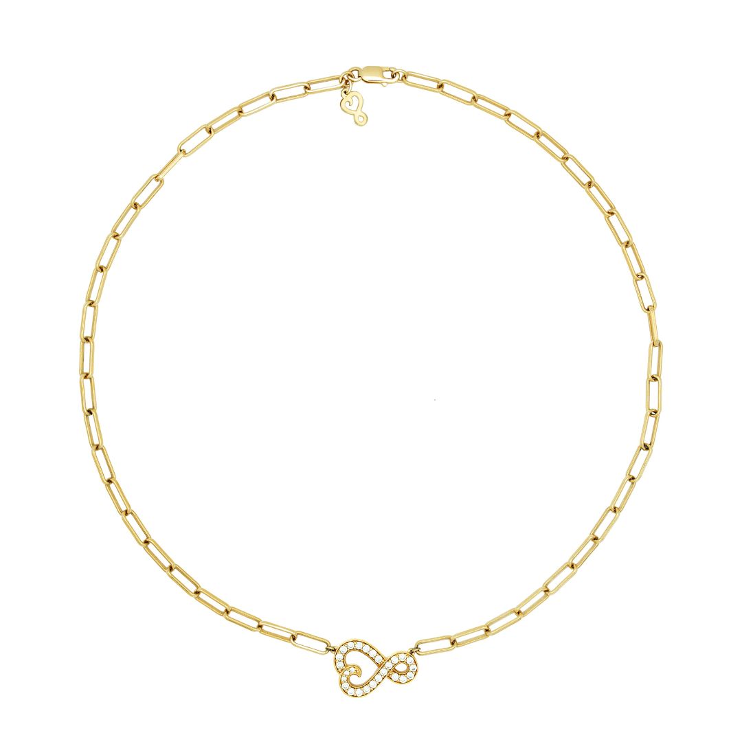 Collier Amour infini serti