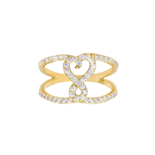 Bague Amour double rang