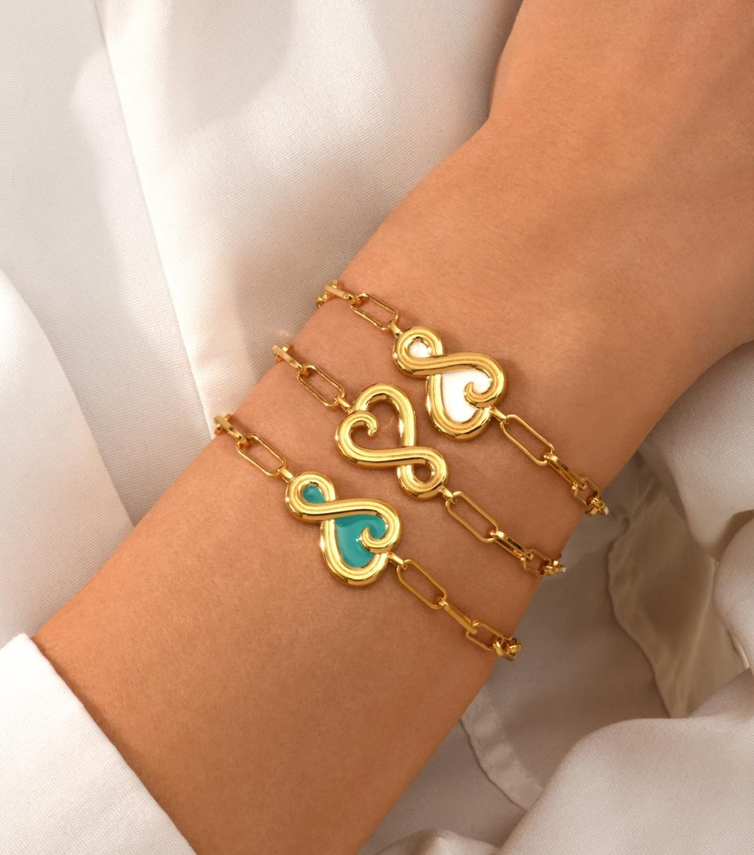 Bracelet Amour sur chaîne